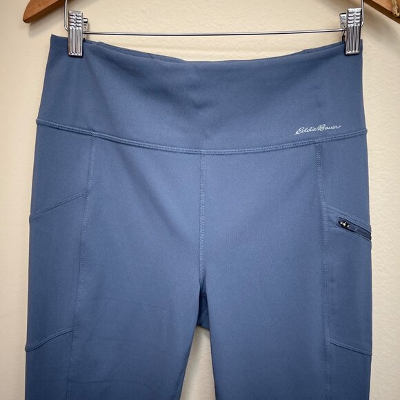 EDDIE BAUER Blue Traverse Trail High-Rise Capri Leggings Size Medium - Picture 3 of 7